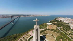 Cristo Rei and Lisbon skyline
