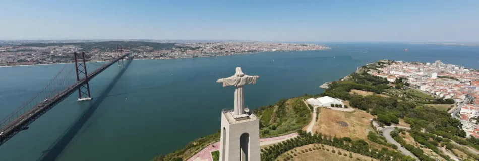Cristo Rei and Lisbon skyline
