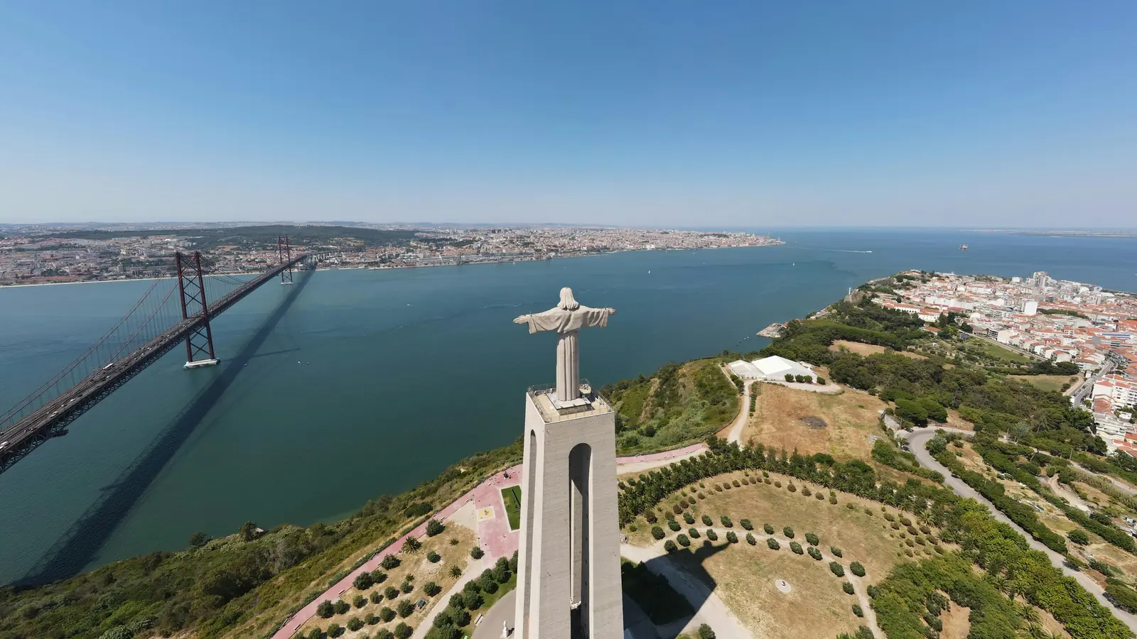 Cristo Rei and Lisbon skyline