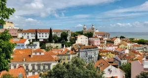 Aerial Lisbon Rooftops