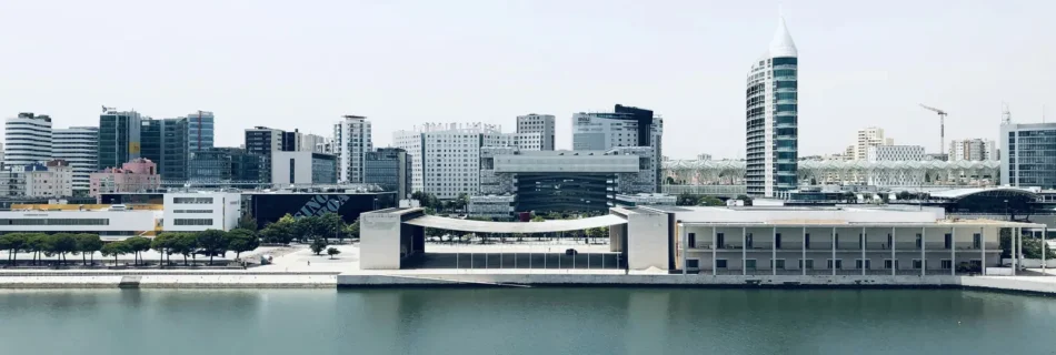 Lisbon waterfront skyline