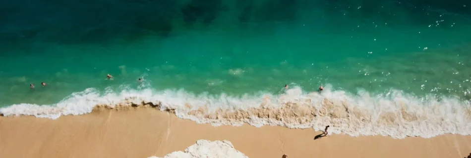 Aerial Algarve Beach Vista