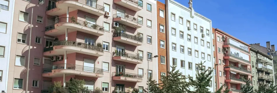 Colorful Lisbon Apartment Row