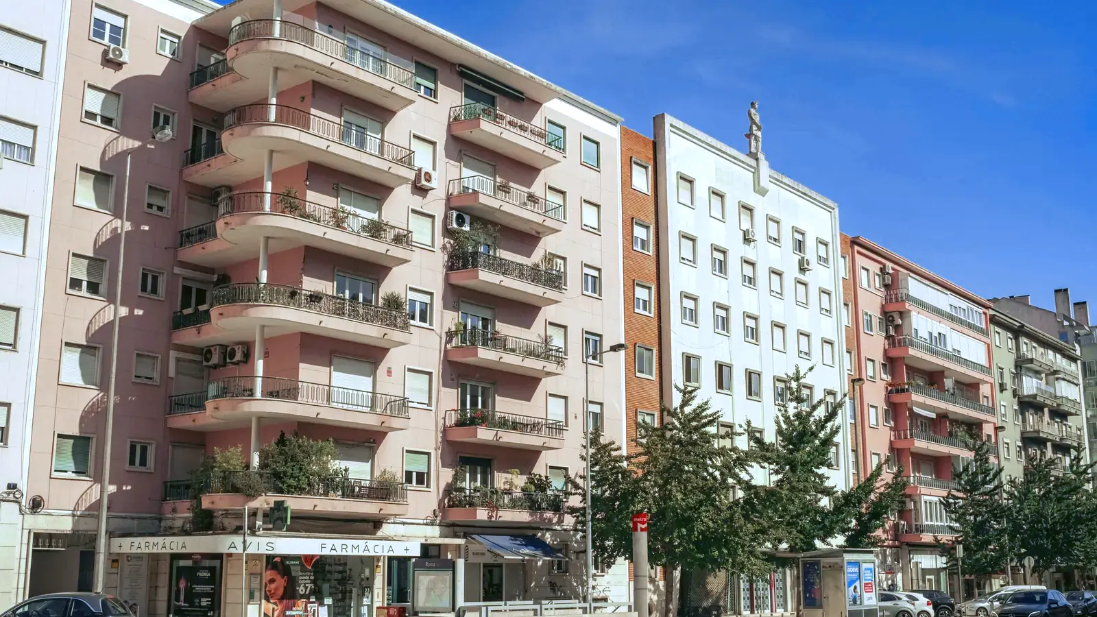 Colorful Lisbon Apartment Row