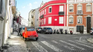 Colorful Lisbon Street Scene