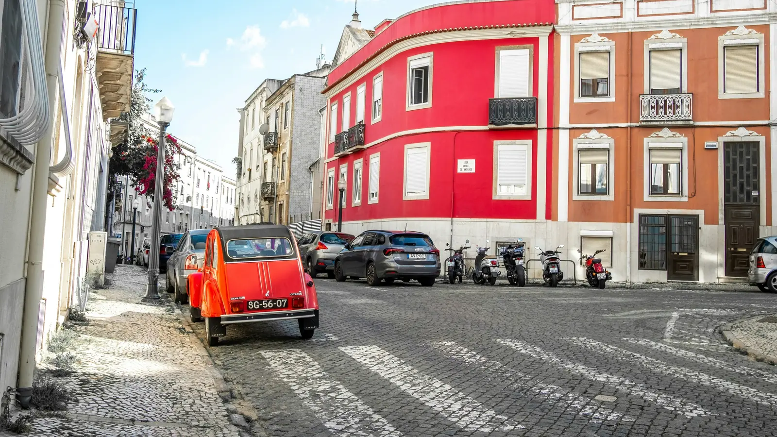 Colorful Lisbon Street Scene