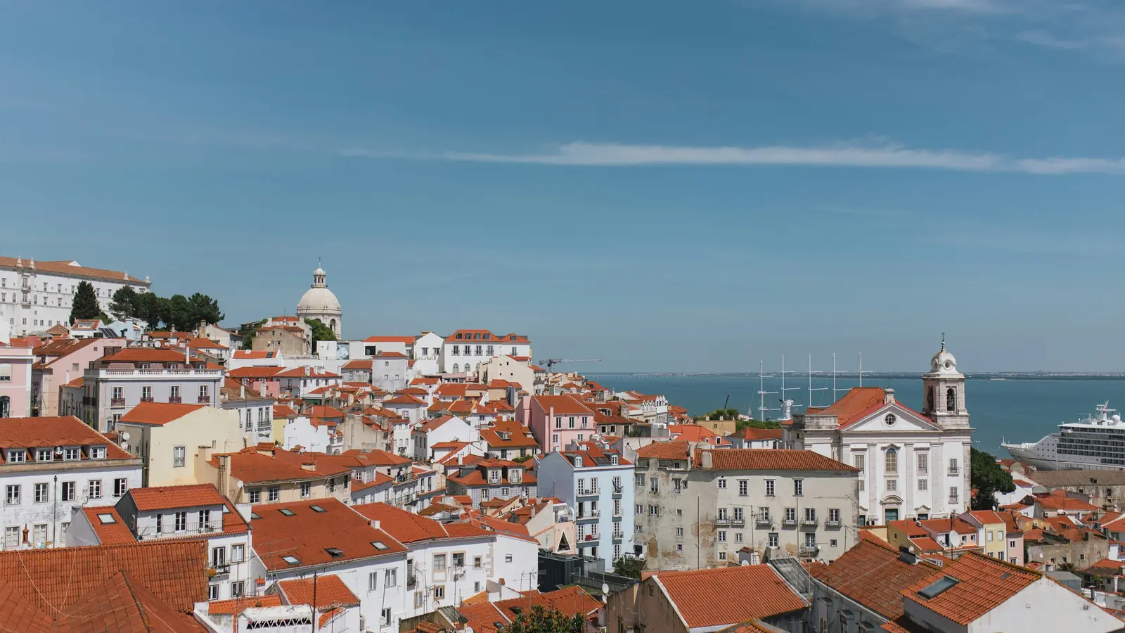 Lisbon Hillside Cityscape