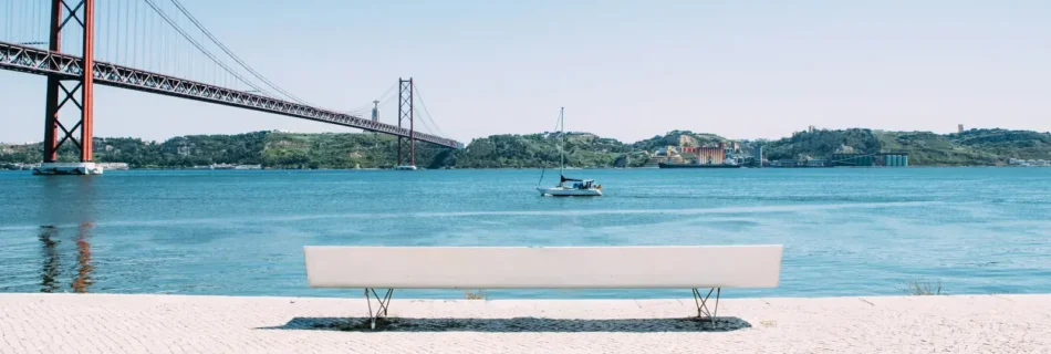 Lisbon Bridge and Tagus River